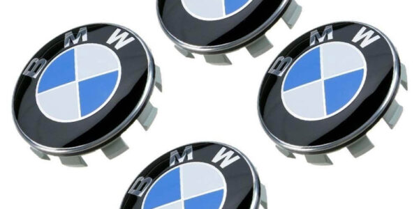 BMW wheel center cap emblem-badge (56mm-68mm) - Blue - White - OEM