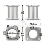 Complete EGR delete kit designed for BMW M47N2 M57N2 and some M57N engines with an electronic throttle body