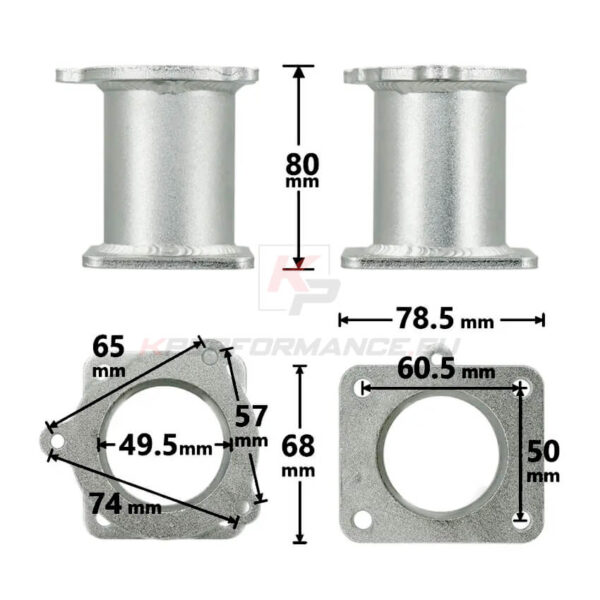 Complete EGR delete kit designed for BMW M47N2 M57N2 and some M57N engines with an electronic throttle body