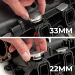 It is recommended to remove intake manifold swirl flaps from your M57 engine and replace them with aluminum plugs if this hasn't been done yet (Image 2)
