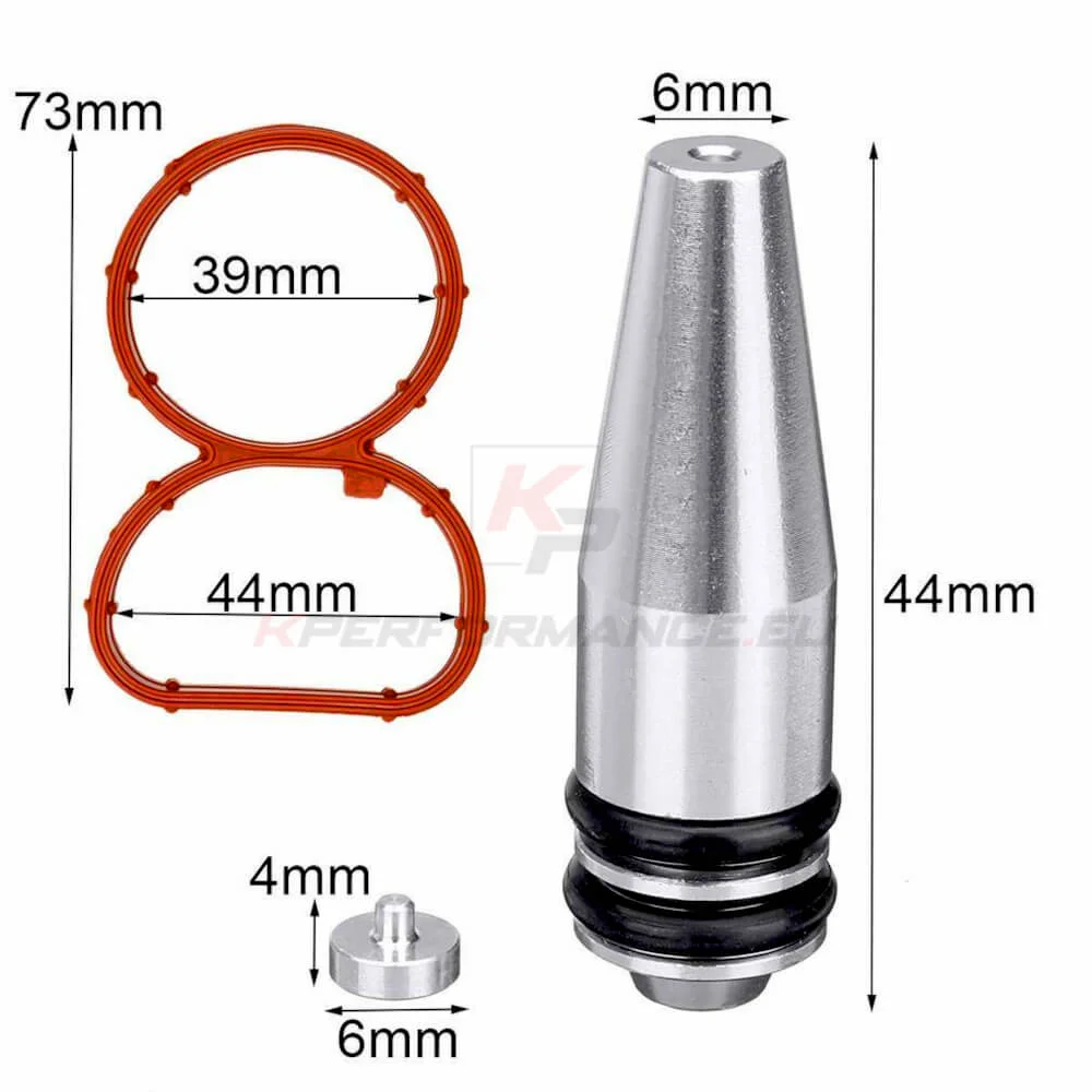 Intake manifold blanking plug for the first-generation BMW N47 and N47S engines made from high-quality aluminum