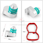 Intake manifold blanking plug for the later-generation BMW N57N N57Z and N57X engines made from high-quality aluminum