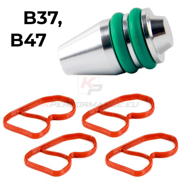 Intake manifold blanking plug for BMW B37 and B47 engines made from high-quality aluminum