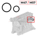 These coolant flange O-rings are a well-known weak spot on BMW M47 and M57 engines