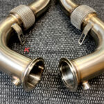 High-quality downpipe for BMW X5 F15 50iX and X6 F16 50iX models with N63N (N63TU) engine