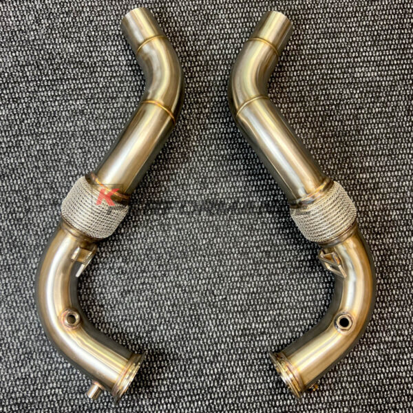 High-quality downpipe for BMW X5 F15 50iX and X6 F16 50iX models with N63N (N63TU) engine