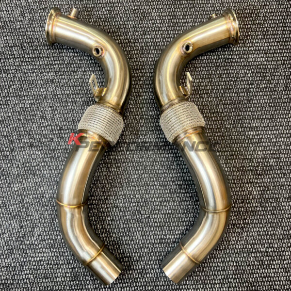 High-quality downpipe for BMW X5 F15 50iX and X6 F16 50iX models with N63N (N63TU) engine